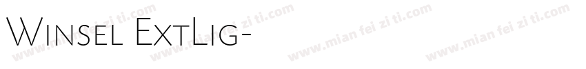 Winsel ExtLig字体转换